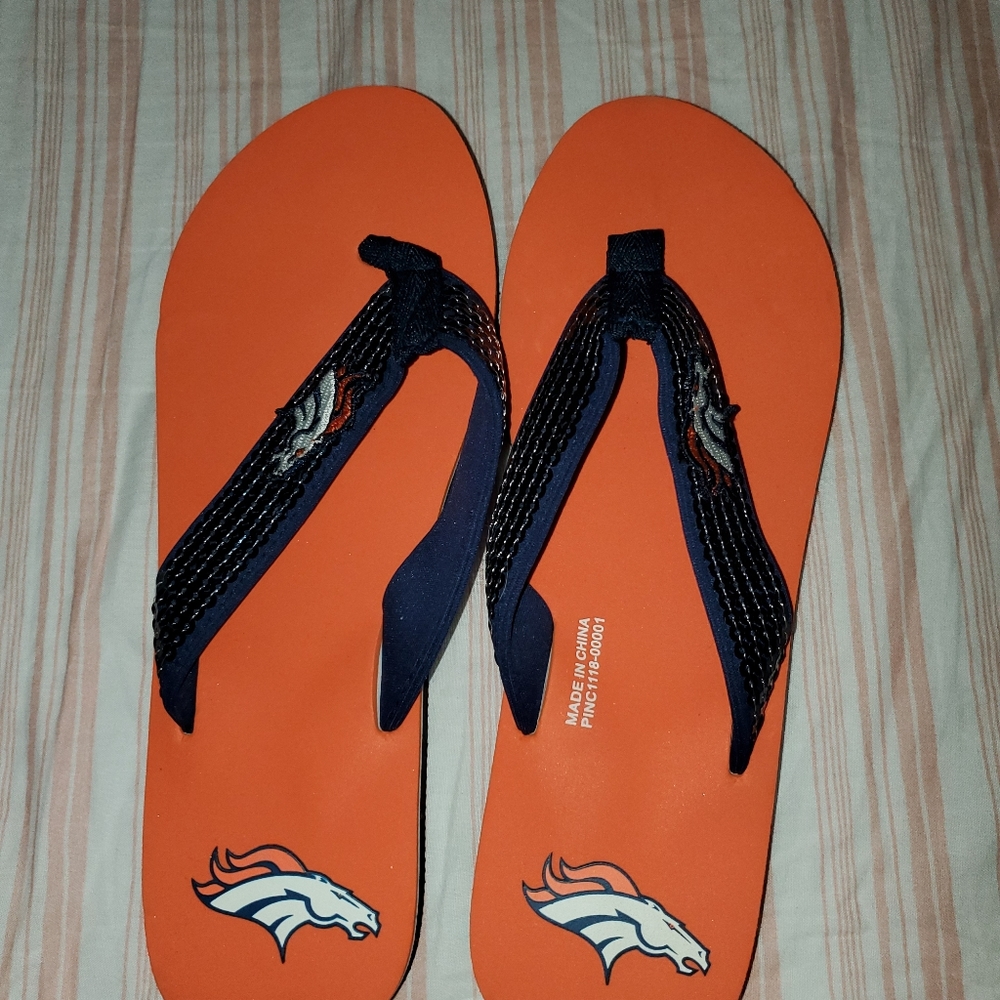 Broncos Flip Flops